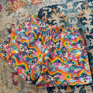 Disney Pride Collection Mickey & Minnie Fleece Shorts Size Large